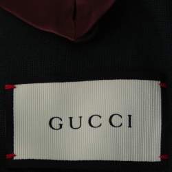 Gucci Dark Green Wool Button Front Blazer L