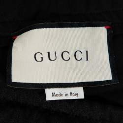 Gucci Black Jersey Side Stripe Detail Technical Joggers S