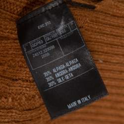 Gucci Brown Wool V-Neck Sweater L
