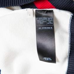 Pre Owned جامبر غوتشي قطن أبيض تريكو تايغر كريست مقاس كبير - لارج