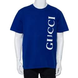 GG Oversized Cotton Shirt in Blue - Gucci