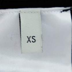 Pre Owned Gucci Black Cotton Logo Printed Joggers XS