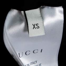 Gucci Black Web Stripe Printed Synthetic Joggers XS