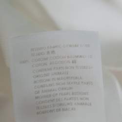 Pre Owned Gucci White Cotton Logo Jacquard Detail Button Front Fitted Shirt XL