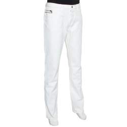Pre Owned Gucci White Denim Skinny Jeans XXL