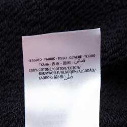 Pre Owned Gucci Black Logo Loved Printed Cotton Hoodie XS