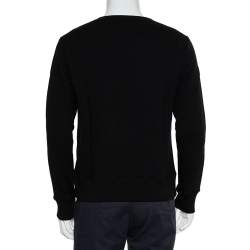 Gucci Black Vintage Logo Print Cotton Sweatshirt S