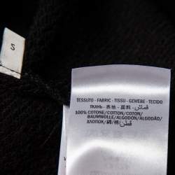 Gucci Black Vintage Logo Print Cotton Sweatshirt S