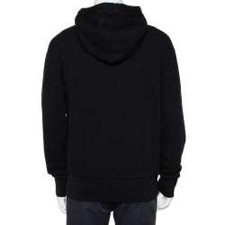 Gucci Black Interlocking G Print Cotton Hooded Sweatshirt S 