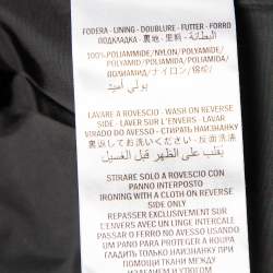Pre Owned Gucci Black & Cream Jersey Shoulder Strip Detail Oversized Technical Jacket XS
