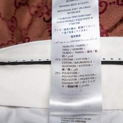Pre Owned Gucci Brown Logo Jacquard Wide Leg Pants M