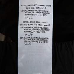 Pre Owned بنطلون رياضي غوتشي خامة صناعية أسود قصات مقاس صغير - سمول