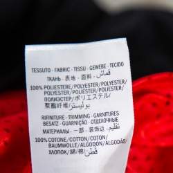 Gucci Black Jersey & Red Mesh Ghost Printed T-Shirt XS