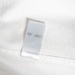 Gucci White Logo Jacquard Cotton Button Front Shirt M 