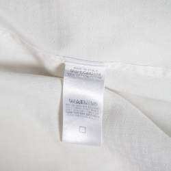 Gucci White Logo Jacquard Cotton Button Front Shirt M 