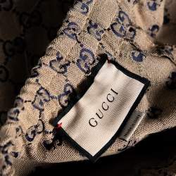 مملوكة مسبقًا Gucci Beige Logo Jacquard Drawstring Detail Trousers S