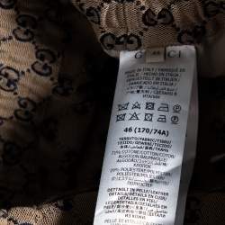 مملوكة مسبقًا Gucci Beige Logo Jacquard Drawstring Detail Trousers S