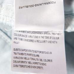 Gucci Blue Cotton Regular Fit Trouser L