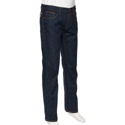 Gucci Indigo Dark Wash Denim Regular Fit Jeans M