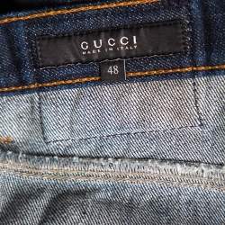 Gucci Indigo Dark Wash Denim Regular Fit Jeans M
