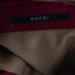 Gucci Tricolor Cotton Patch Pocket Skinny Fit Shirt M 