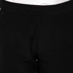 Gucci Black Wool Contrast Stripe Detail Shorts S
