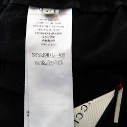 Gucci Black Wool Contrast Stripe Detail Shorts S