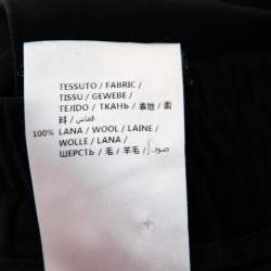 Gucci Black Wool Contrast Stripe Detail Shorts S