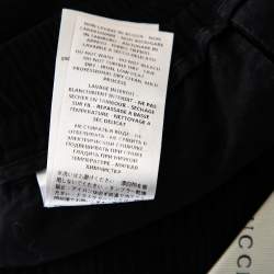 Gucci Black Wool Contrast Stripe Detail Shorts S