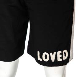 Gucci Black Wool Contrast Stripe Detail Shorts S