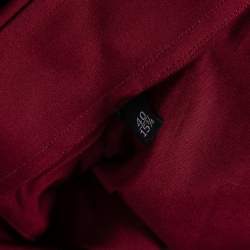 Gucci Maroon Cotton Button Front Shirt M