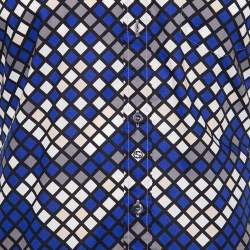 مملوكة مسبقًا Gucci Multicolored Patterned Cotton Short Sleeve Shirt M