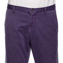 Pre Owned Gucci Purple Cotton New Short Chino Pants L 