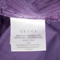 Pre Owned Gucci Purple Cotton New Short Chino Pants L 