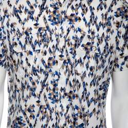 Gucci Multicolored Print Cotton Short Sleeve Slim Fit Shirt M