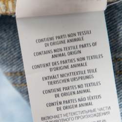Gucci Light Washed Blue Denim Short Skinny Flared Jeans L