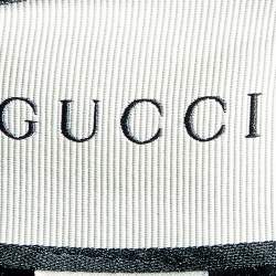 Pre Owned Gucci Black Cotton Knitted Web Trim Hoodie M