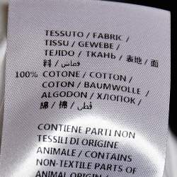 مملوكة مسبقًا Gucci White Cotton L'Aveugle Par Amour Embroidered Duke Shirt M