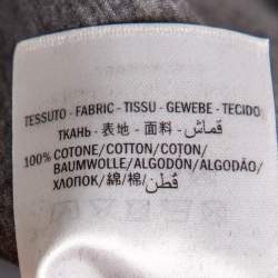 Pre Owned Gucci Green Neoprene Snake Print Contrast Knit Trim Sweater M