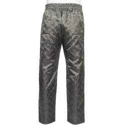 Gucci Grey GG Monogram Synthetic Off The Grid Trousers L