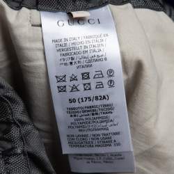 Gucci Grey GG Monogram Synthetic Off The Grid Trousers L