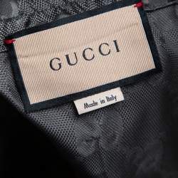 Gucci Grey GG Monogram Synthetic Off The Grid Trousers L