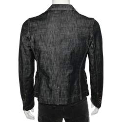 مملوكة مسبقًا Gucci Vintage Blue Denim Single Breasted Blazer S
