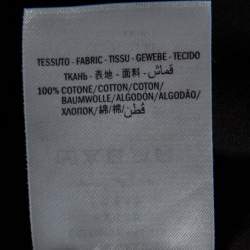 Gucci Black Logo Print Washed Cotton Distressed Effect T-Shirt M