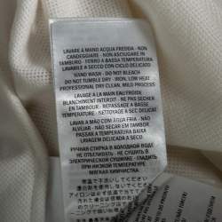 Gucci White Cotton Pique Contrast Collar Logo Strip Detail Polo T-Shirt L