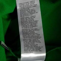 Gucci Green Cotton Logo Printed Short Sleeve T-Shirt XS