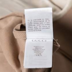 مملوكة مسبقًا Gucci Beige Cotton Knit Pocketed Single Breasted Blazer XL