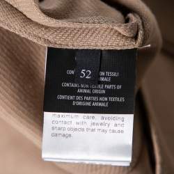 مملوكة مسبقًا Gucci Beige Cotton Knit Pocketed Single Breasted Blazer XL