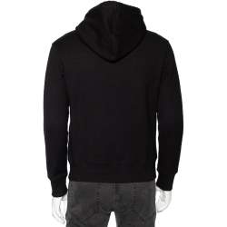 Gucci Black Cotton Blind for Love Tiger Patch Hoodie XS