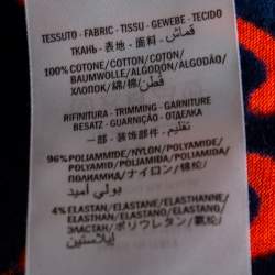 Gucci Navy Blue & Orange Monogram Chenille Zip Front Jacket L